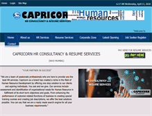 Tablet Screenshot of capricornhrconsultancy.com
